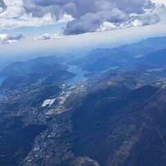 Flugwegposition um 12:47:04: Aufgenommen in der Nähe von Bezirk Lugano, Schweiz in 2795 Meter